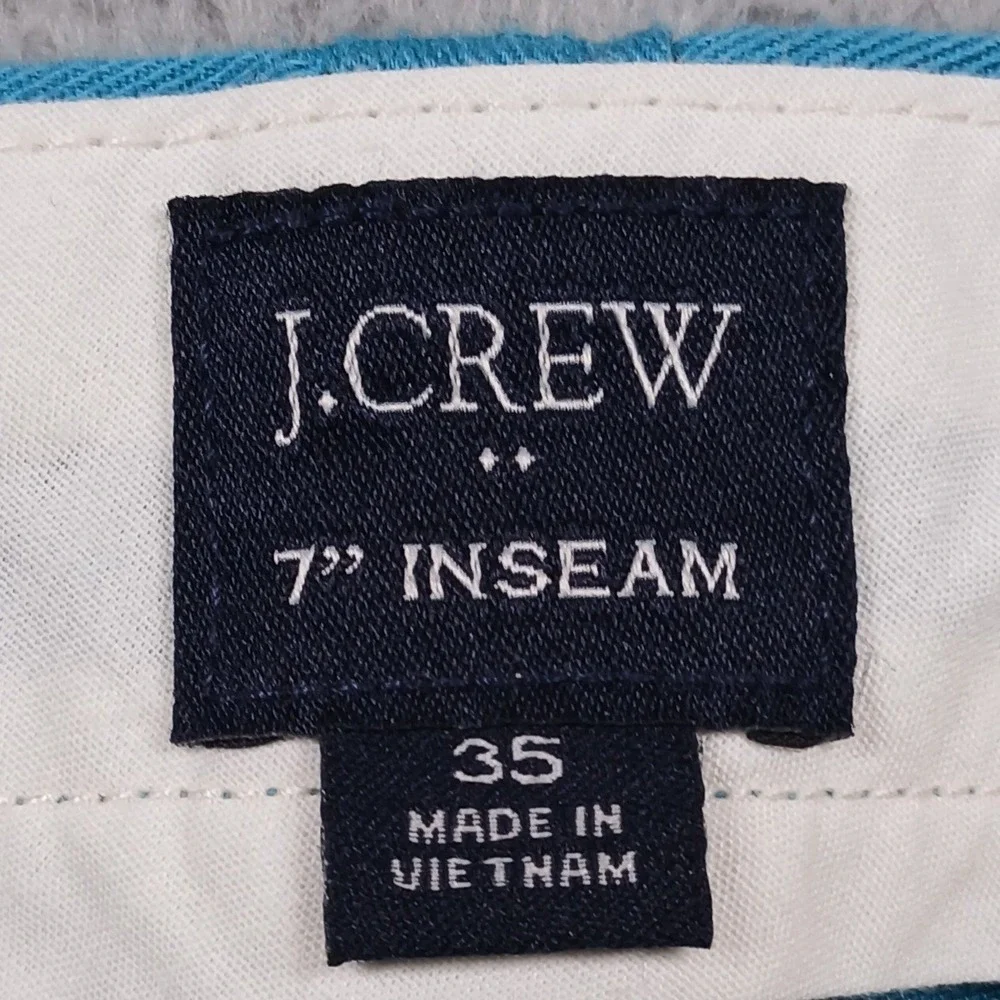 J.Crew Chino Shorts‎ Mens 35 Teal Blue 7